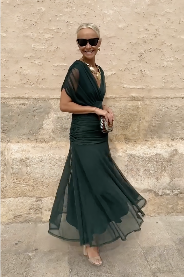 Rosa | Elegante vestido largo de fiesta