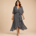 Vestido con Escote en V