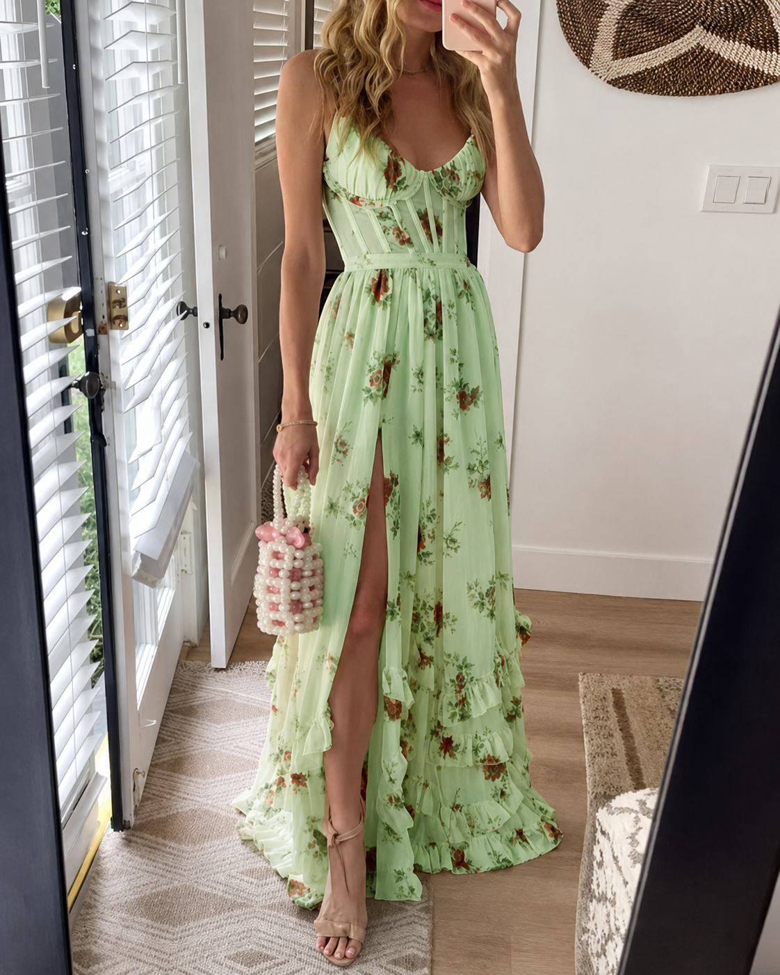 Vestido romántico con estampado floral