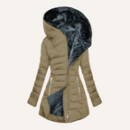 Gina | Abrigo de invierno con capucha cálida