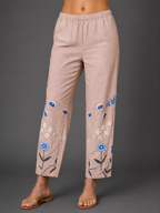 Pantalones con estampado floral