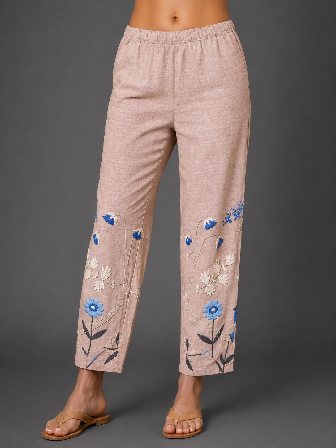 Pantalones con estampado floral