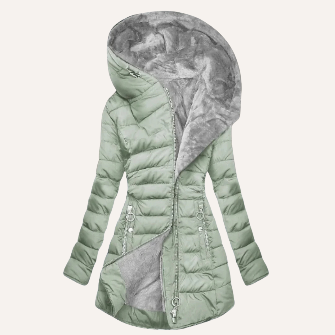 Gina | Abrigo de invierno con capucha cálida