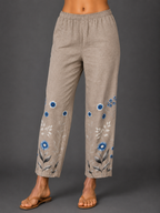 Pantalones con estampado floral