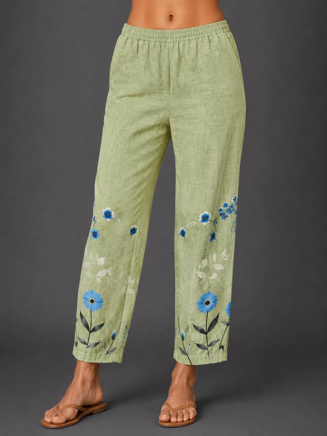 Pantalones con estampado floral