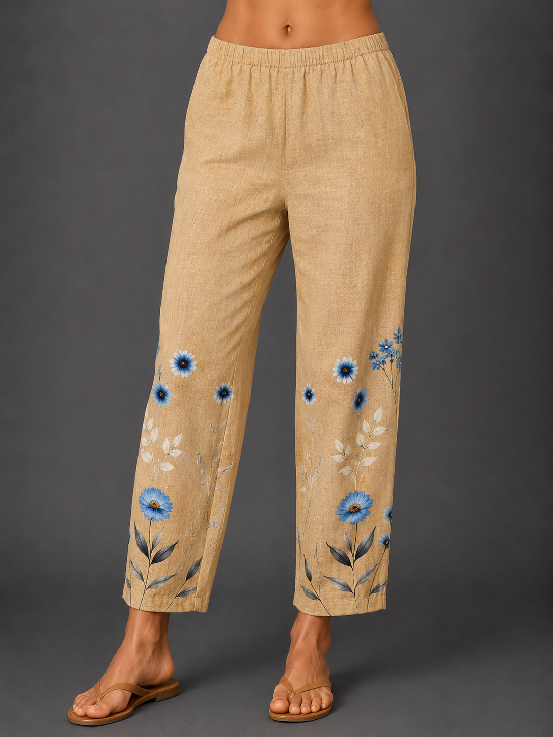 Pantalones con estampado floral