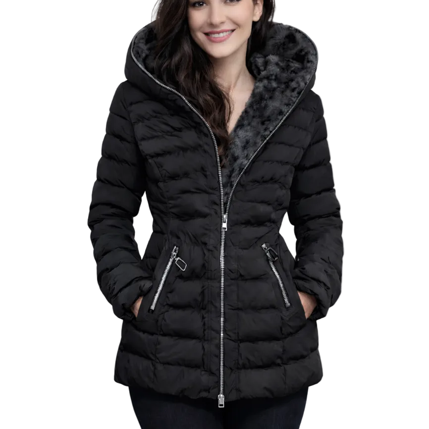Gina | Abrigo de invierno con capucha cálida