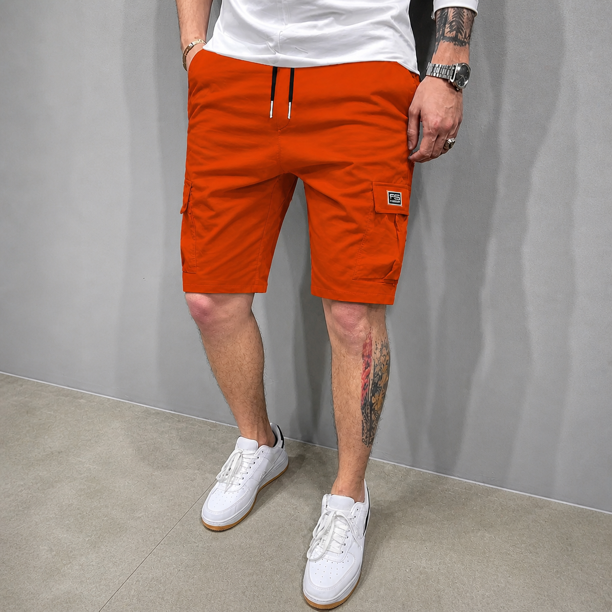 Pantalón corto tipo cargo