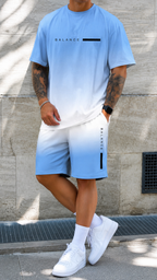 Conjunto Balance – Camiseta Oversize y Pantalón Degradado Hombre