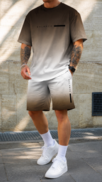 Conjunto Balance – Camiseta Oversize y Pantalón Degradado Hombre