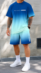 Conjunto Balance – Camiseta Oversize y Pantalón Degradado Hombre
