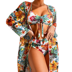 Lara | Bikini 3 Piezas Talle Alto con Kimono
