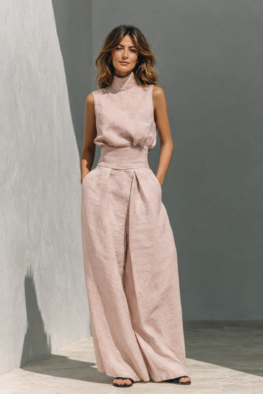Maria - Completo donna canotta e pantaloni larghi