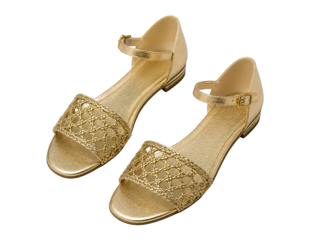 Sandalias planas con tobillera