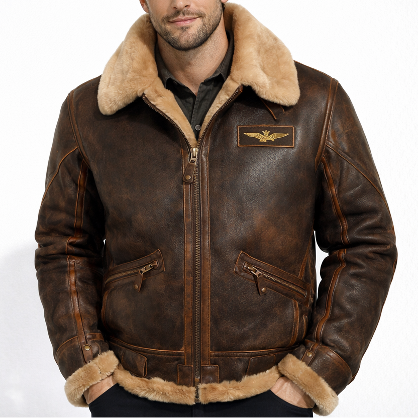 Hugo | Chaqueta aviador clásica