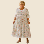 Vestido Midi Floral con Bolsillos