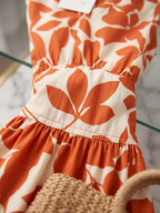 Vestido Estampado Sin Mangas