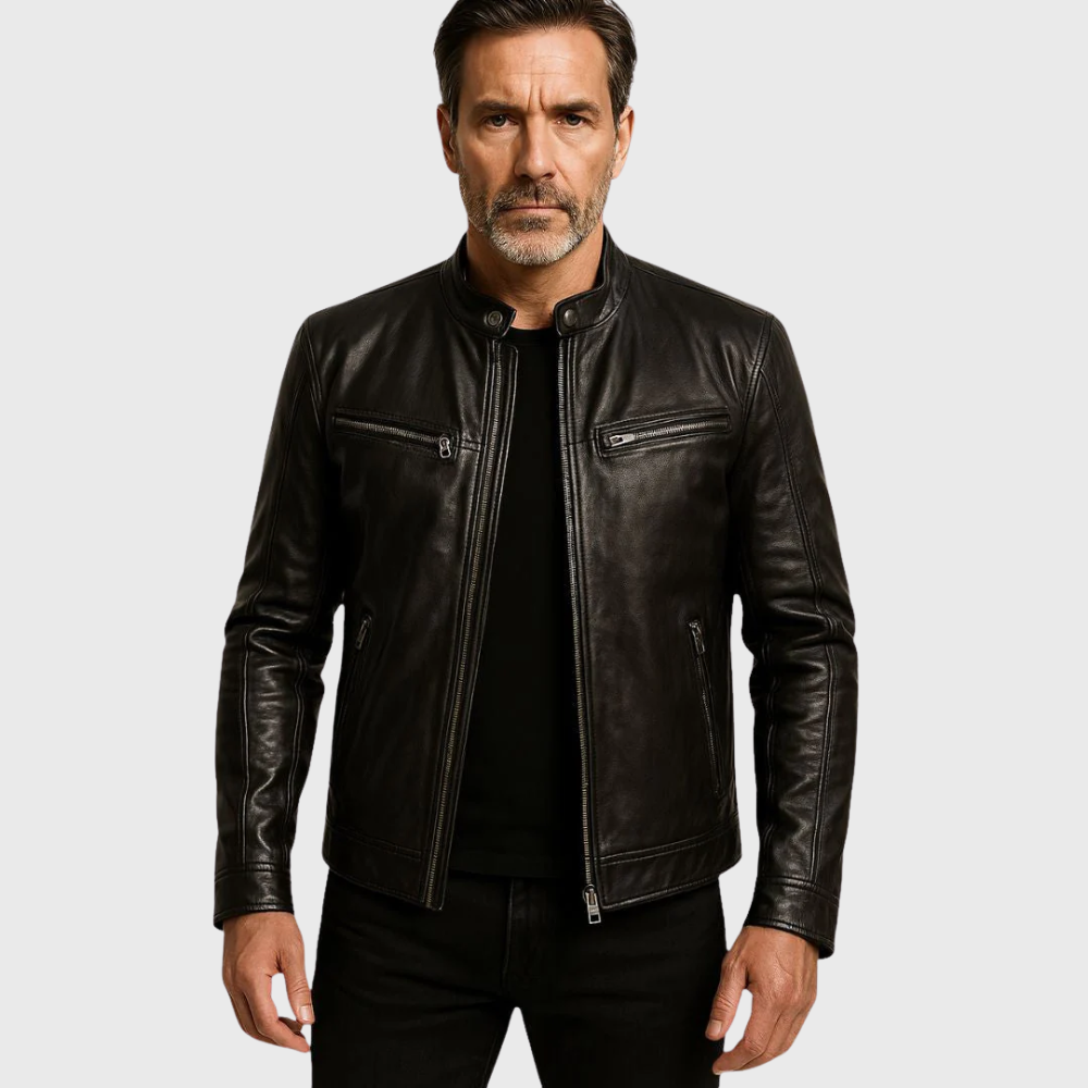Hugo | Chaqueta de cuero para hombre
