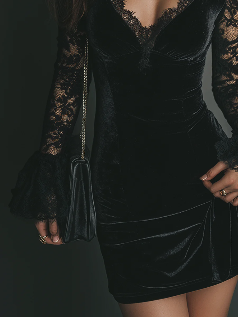 Luna | Vestido mini de encaje