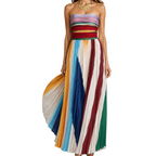 Vestido Plisado Multicolor