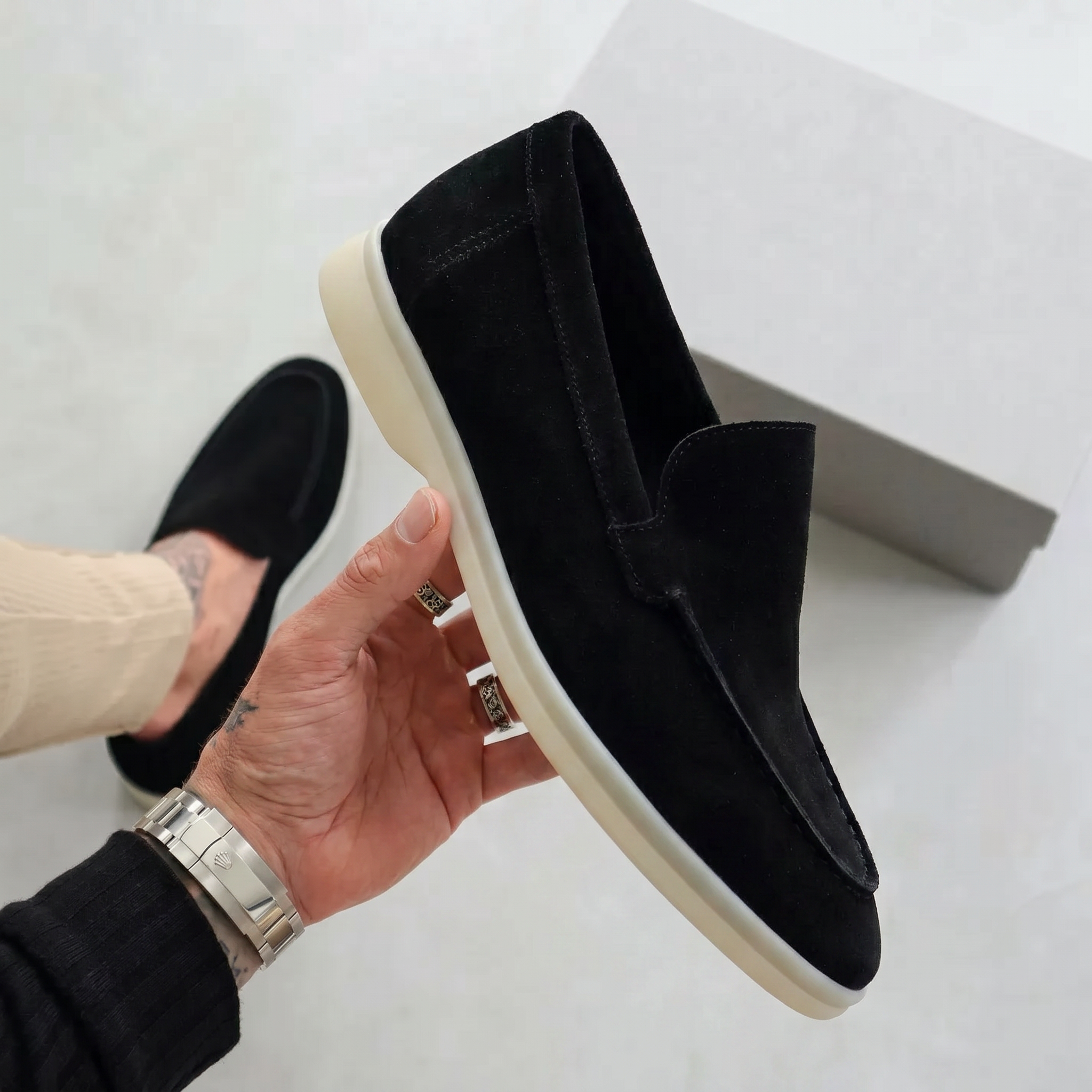 Mocasines de ante premium